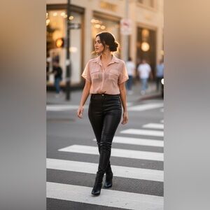 Y2K Vintage Elegant Sheer Blouse with Button-Up Design